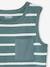 Striped Tank Top for Boys aqua green 