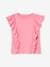 T-Shirt + Shorts Combo for Girls aqua green+pale pink+rose 