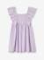Dress with Ruffles in Broderie Anglaise & Creased Effect, for Girls lavender 
