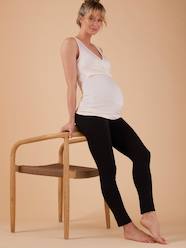 Maternity-Leggings & Tights-Long Leggings in Organic Cotton for Maternity, by ENVIE DE FRAISE