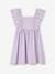 Dress with Ruffles in Broderie Anglaise & Creased Effect, for Girls lavender 