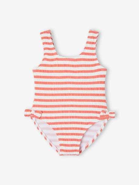 Striped Swimsuit for Baby Girls apricot 