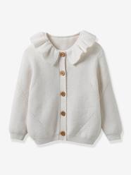 Baby-Jumpers, Cardigans & Sweaters-Cardigan in Organic Cotton & Wool for Babies, by CYRILLUS
