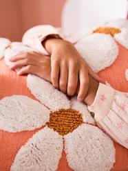 Bedding & Decor-Decoration-Flower Square Cushion with Pompoms