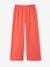 Wide-Leg Leggings with Honeycomb Effect for Girls coral 