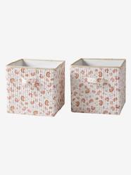 -Set of 2 Storage Boxes, Indian Folk