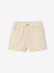 Baby-Shorts-Shorts in Cotton Gauze for Babies