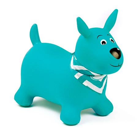 Bouncing Dog by LUDI 6629+red+sky blue 