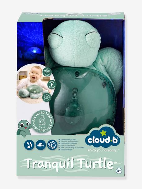 Tranquil Turtle Rechargeable Night Light, by CLOUD B blue+green+violet 