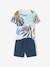 Cotton Gauze T-Shirt & Shorts Combo for Boys night blue 