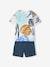 Cotton Gauze T-Shirt & Shorts Combo for Boys night blue 