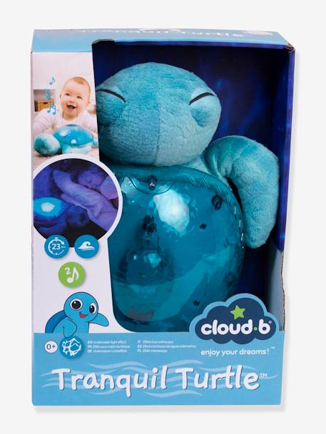 Tranquil Turtle Rechargeable Night Light, by CLOUD B blue+green+violet 