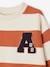 Sweatshirt with Wide Stripes & Bouclé Badge for Boys apricot+night blue 