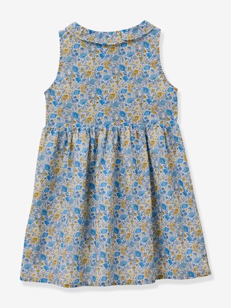 Dress in Liberty Fabric, for Girls, by CYRILLUS blue 