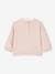 Sweatshirt with Broderie Anglaise Collar for Babies rosy 