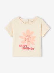 -Short Sleeve T-Shirt, "Happy Summer", for Babies