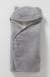 Throw with Hood for Babies, in Microfibre, Polar Fleece Lining Grey 