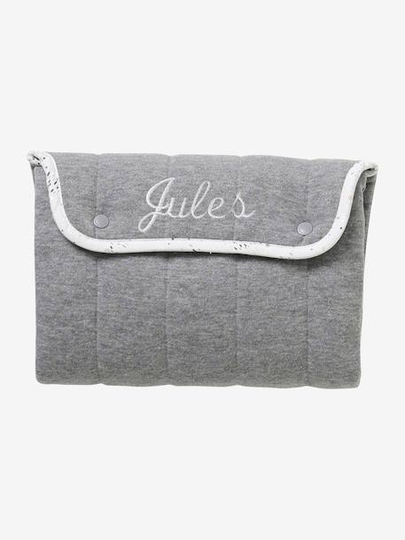 Travel Changing Mat Dark Blue/Print+Light Grey+Pink 