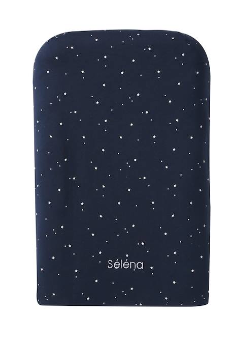 Changing Mat Cover in Cotton Dark Blue/Print+Light Green+Light Grey+White/Print 