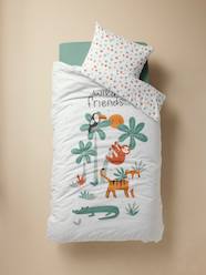 -Magicouette Bed Linen Set in Recycled Cotton for Children, Animals