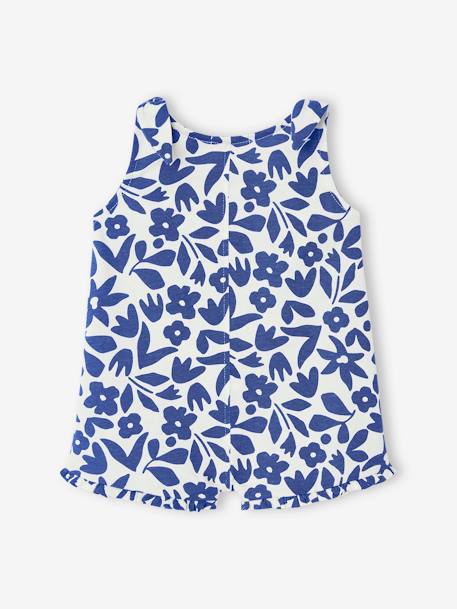 Printed Jumpsuit for Babies old rose+printed blue 