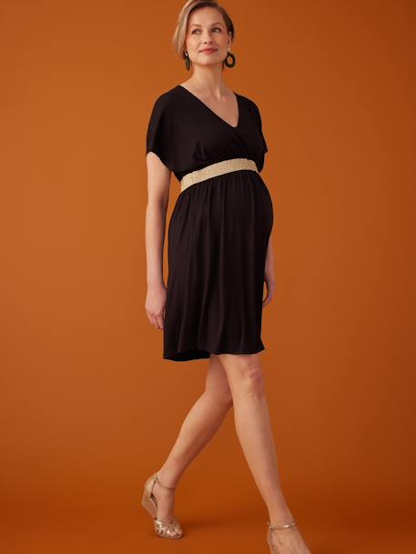 Dress for Maternity, Félicineor by ENVIE DE FRAISE black+terracotta 