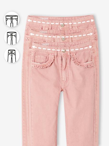 WIDE Hip MorphologiK Straight Leg Trousers for Girls blush+sage green 