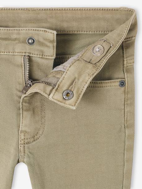 NARROW Hip, MorphologiK Slim Leg Coloured Trousers, for Boys beige+chocolate+green+grey green+khaki+night blue+slate blue+tomato red 