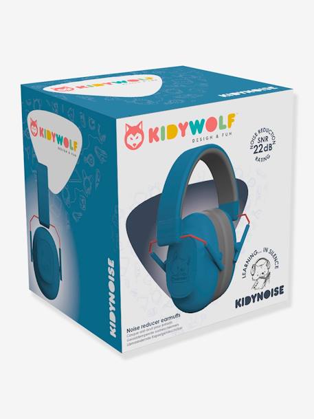 Noise-Cancelling Headphones Kidynoise - KIDYWOLF blue+green 