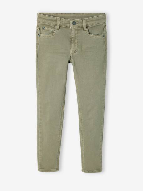 MEDIUM Hip, MorphologiK Slim Leg Coloured Trousers, for Boys beige+grey green+sky blue+slate blue 