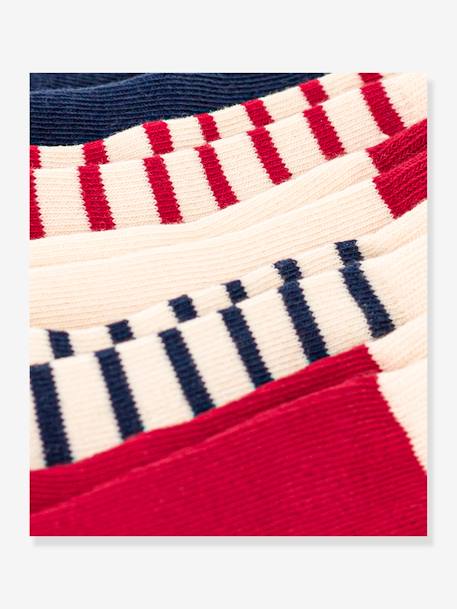 Pack of 5 Pairs of Socks for Children, by Petit Bateau multicoloured 