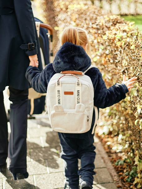 Mini Club Backpack in Canvas, by CHILDHOME green+white 