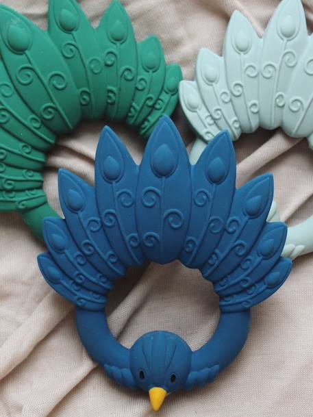 Teether - NATRUBA blue+deep blue+green+grey+light blue+orange+white 