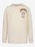 Collegiate Sport Stack Ls Top for Children by CONVERSE, in Organic Cotton beige 