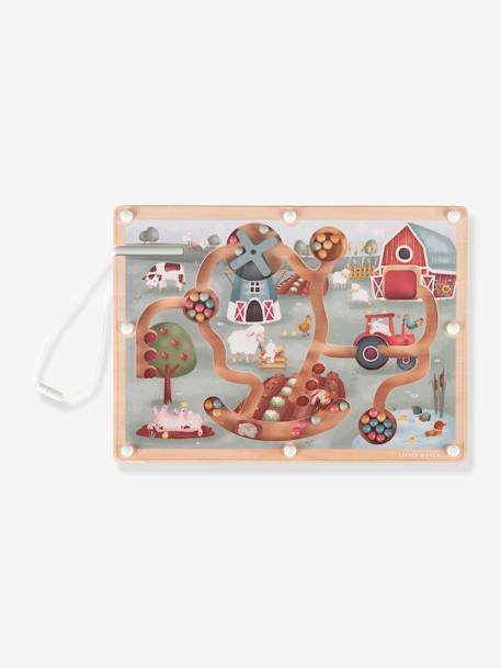 FSC wooden magnetic maze - Little Farm - LITTLE DUTCH multicoloured 