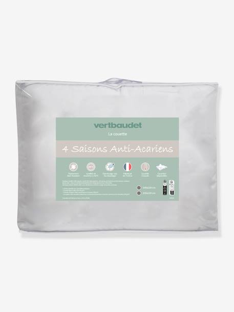 4 Seasons Duvet with Anti-Mite Bi-Ome Treatment White 