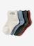 Pack of 4 Pairs of 'Little' Socks for Babies cappuccino+old rose 