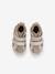 High-Top Leather Trainers for Babies printed beige 