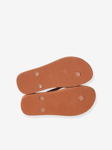 Printed Flip-Flops for Children printed brown 