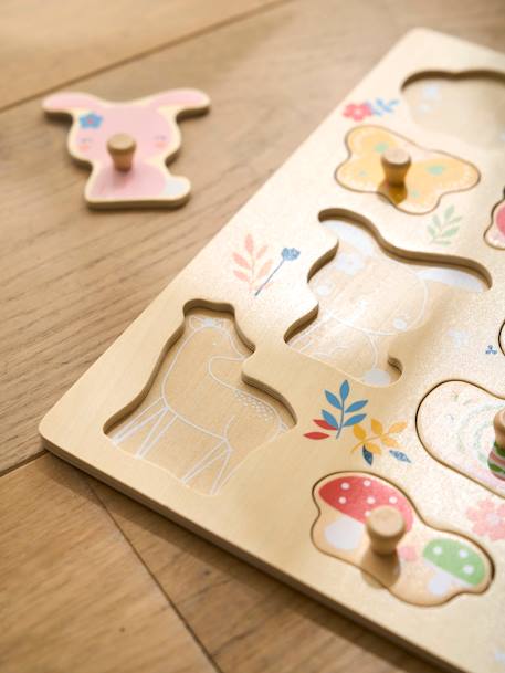 Enchanted Forest Peg Puzzle in FSC® Wood rose 