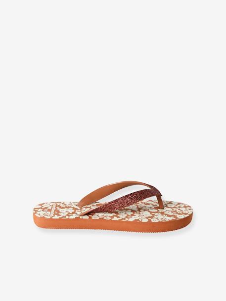 Printed Flip-Flops for Children printed brown 