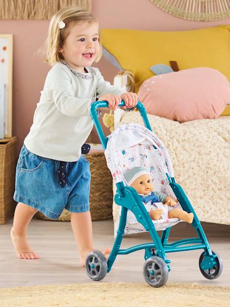 Bear Pushchair for Baby Dolls - COROLLE blue 