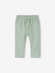 -Lightweight Trousers in Linen & Cotton, for Babies