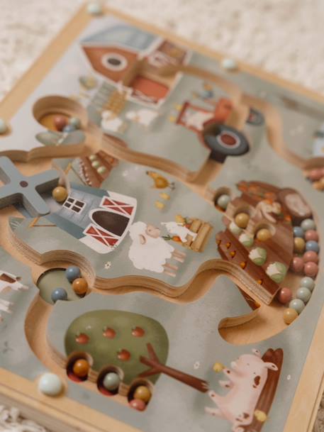 FSC wooden magnetic maze - Little Farm - LITTLE DUTCH multicoloured 