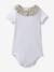 Bodysuit in Organic Cotton with Liberty Fabric Collar for Babies, by CYRILLUS yellow 