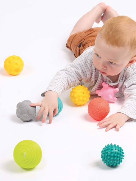 Set of 8 Sensory Balls - LUDI multicoloured 