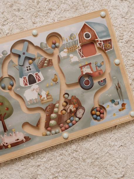 FSC wooden magnetic maze - Little Farm - LITTLE DUTCH multicoloured 