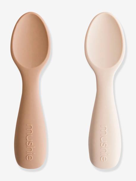 Toddler Starter Spoon - MUSHIE beige+blue 