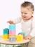 Set of 9 Stackable Cubes - LUDI multicoloured 