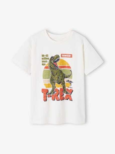 Dinosaur T-Shirt for Boys ecru 